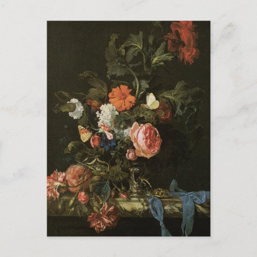 Floral Fine Art met Rozen Briefkaart (Voorkant)