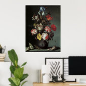 Floral Fine Art met Rozen Tulips Poster (Thuiskantoor)