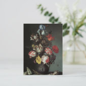 Floral Fine Art met Rozen Tulpen Irissen Briefkaar Briefkaart (Staand voorkant)