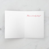 Floral Fine Art Pink Tulp - Birthday Kaart (Binnen)