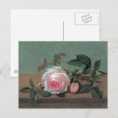 Floral Fine Art Roze Briefkaart (Voorkant / Achterkant)