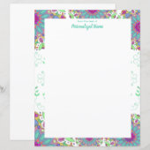 Floral Finesse Unlined Paper Sheet (Voorkant / Achterkant)