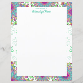 Floral Finesse Unlined Paper Sheet