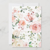 Floral First Birthday Invite-A188 Miss ONE-derful Kaart (Achterkant)