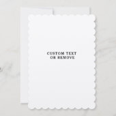 Floral First Birthday Invites - Aangepaste Waterve Kaart (Achterkant)