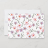 Floral First Community Girl Bedankkaart (Achterkant)