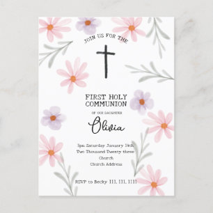 Floral First Community Girl Briefkaart