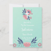 Floral First Community Invitation Kaart (Voorkant)