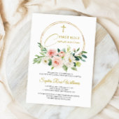 Floral First Heilige Communie Kaart