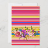 Floral First Heilige Communie nodigt Mexicaans uit Kaart (Achterkant)