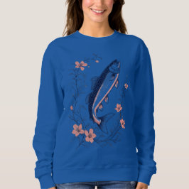 Floral Fish Art – Women’s Sweatshirt