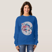 Floral Fish Circle – Women’s Sweatshirt (Voorkant volledig)