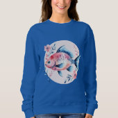 Floral Fish Circle – Women’s Sweatshirt (Voorkant)