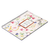 Floral Fitness | Monogram mindset opnieuw instelle Notitieboek (Linkerzijde)