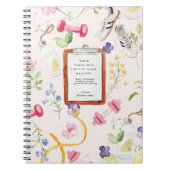 Floral Fitness | Monogram mindset opnieuw instelle Notitieboek (Voorkant)