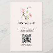 Floral Fitness & Nutrition Service List Sjabloon Flyer (Achterkant)