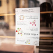 Floral Fitness & Nutrition Service List Sjabloon Flyer