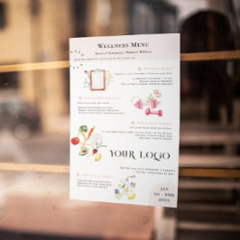 Floral Fitness & Nutrition Service List Sjabloon Flyer