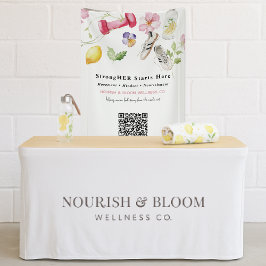 Floral Fitness | Wellness QR Code Branding Spandoek