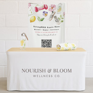 Floral Fitness   Wellness QR Code Branding Spandoek