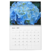 Floral flacons van de blauwe hydrangea Garden Kalender (Mar 2027)