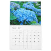 Floral flacons van de blauwe hydrangea Garden Kalender (Feb 2027)