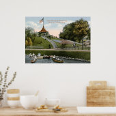 Floral Flag, Belle Isle Park, Detroit 1915  Poster (Keuken)