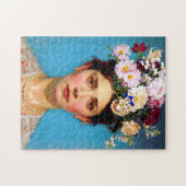 "Floral Flair" Ruth - Kunst- en bloemensociëteit Legpuzzel (Horizontaal)