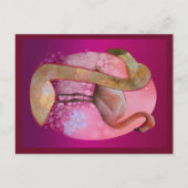 Floral Flamingo Briefkaart (Voorkant)