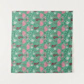 Floral flamingo naadloos roze groen patroon wandkleed (Voorkant (horizontaal))