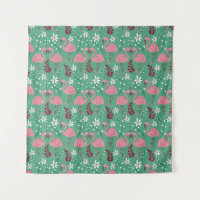 Floral flamingo naadloos roze groen patroon