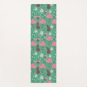 Floral flamingo naadloos roze groen patroon yogamat (Voorkant)