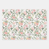 Floral Flamingo patroon Inpakpapier Vel (Voorkant 2)