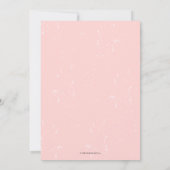 Floral Flamingo Verjaardagsuitnodiging | Roos Gold Kaart (Achterkant)