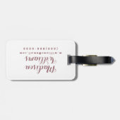 Floral Flat Iron | New York, NY Bagagelabel (Achterkant horizontaal)