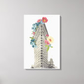 Floral Flat Iron | New York, NY Canvas Afdruk (Voorkant)