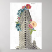 Floral Flat Iron | New York, NY Poster (Voorkant)