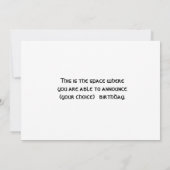 Floral Flat Save De Datum Kaart (Achterkant)