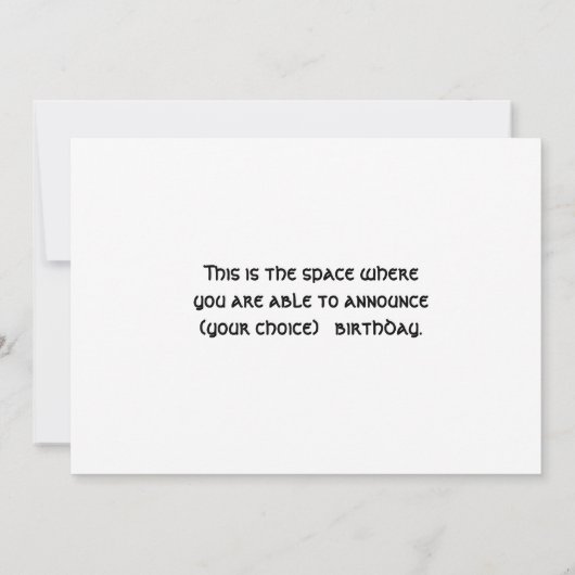 Floral Flat Save De Datum Kaart (Achterkant)