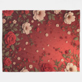 Floral FleeBlanket Cadeaus voor Vrouwen Fleece Deken (Voorkant (Horizontaal))
