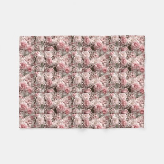 Floral Fleece Blanket (Voorkant (Horizontaal))