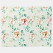 Floral Fleece Deken (Voorkant (Horizontaal))