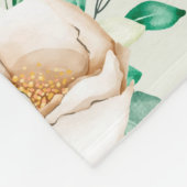 Floral Fleece Deken (Hoek)