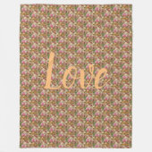 Floral Fleece Deken (Voorkant)