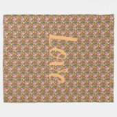 Floral Fleece Deken (Voorkant (Horizontaal))