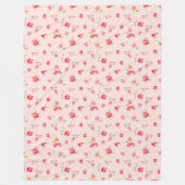 Floral Fleece Deken (Voorkant)