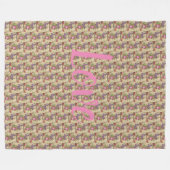 Floral Fleece Deken (Voorkant (Horizontaal))