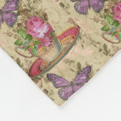 Floral Fleece Deken (Hoek)