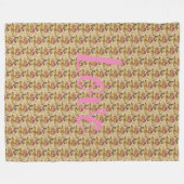 Floral Fleece Deken (Voorkant (Horizontaal))