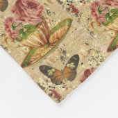 Floral Fleece Deken (Hoek)